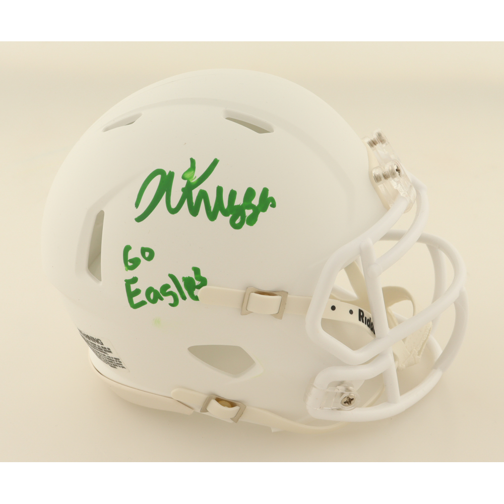 Noah Knigga Signed Eastern Michigan Eagles Speed Mini Helmet Inscribed "Go Eagles" (AWM) at PristineAuction.com