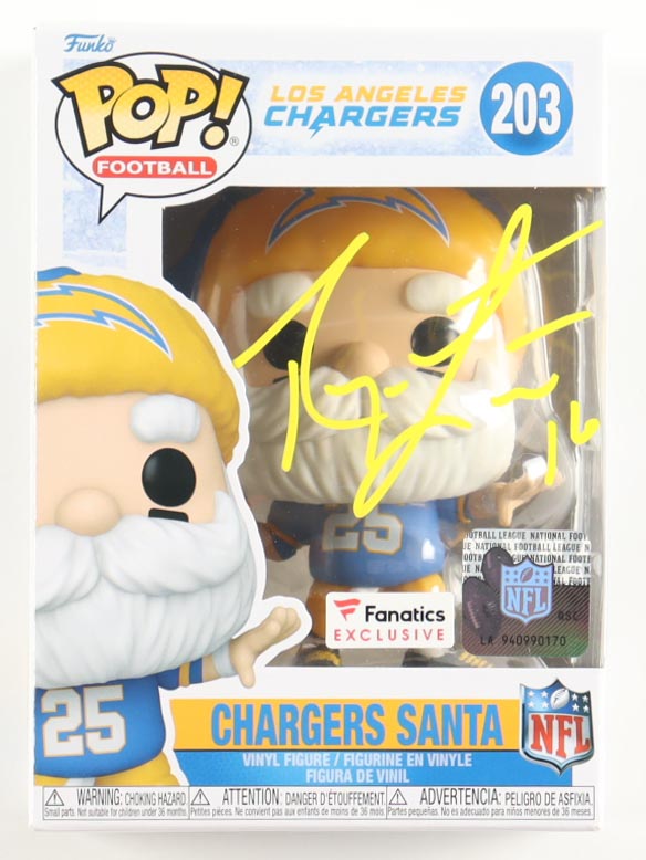 Ryan Leaf Signed Chargers #203 Chargers Santa Funko Pop! Vinyl Figure (Schwartz) at PristineAuction.com Ryan Leaf Signed Chargers #203 Chargers Santa Funko Pop! Vinyl Figure (Schwartz) at PristineAuction.com