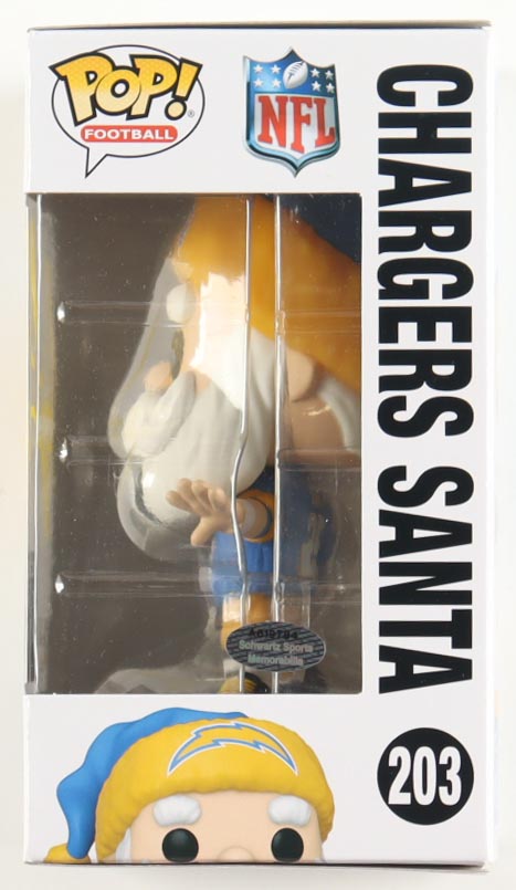 Ryan Leaf Signed Chargers #203 Chargers Santa Funko Pop! Vinyl Figure (Schwartz) at PristineAuction.com Ryan Leaf Signed Chargers #203 Chargers Santa Funko Pop! Vinyl Figure (Schwartz) at PristineAuction.com