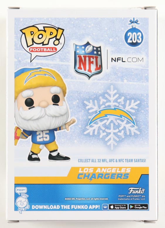 Ryan Leaf Signed Chargers #203 Chargers Santa Funko Pop! Vinyl Figure (Schwartz) at PristineAuction.com Ryan Leaf Signed Chargers #203 Chargers Santa Funko Pop! Vinyl Figure (Schwartz) at PristineAuction.com