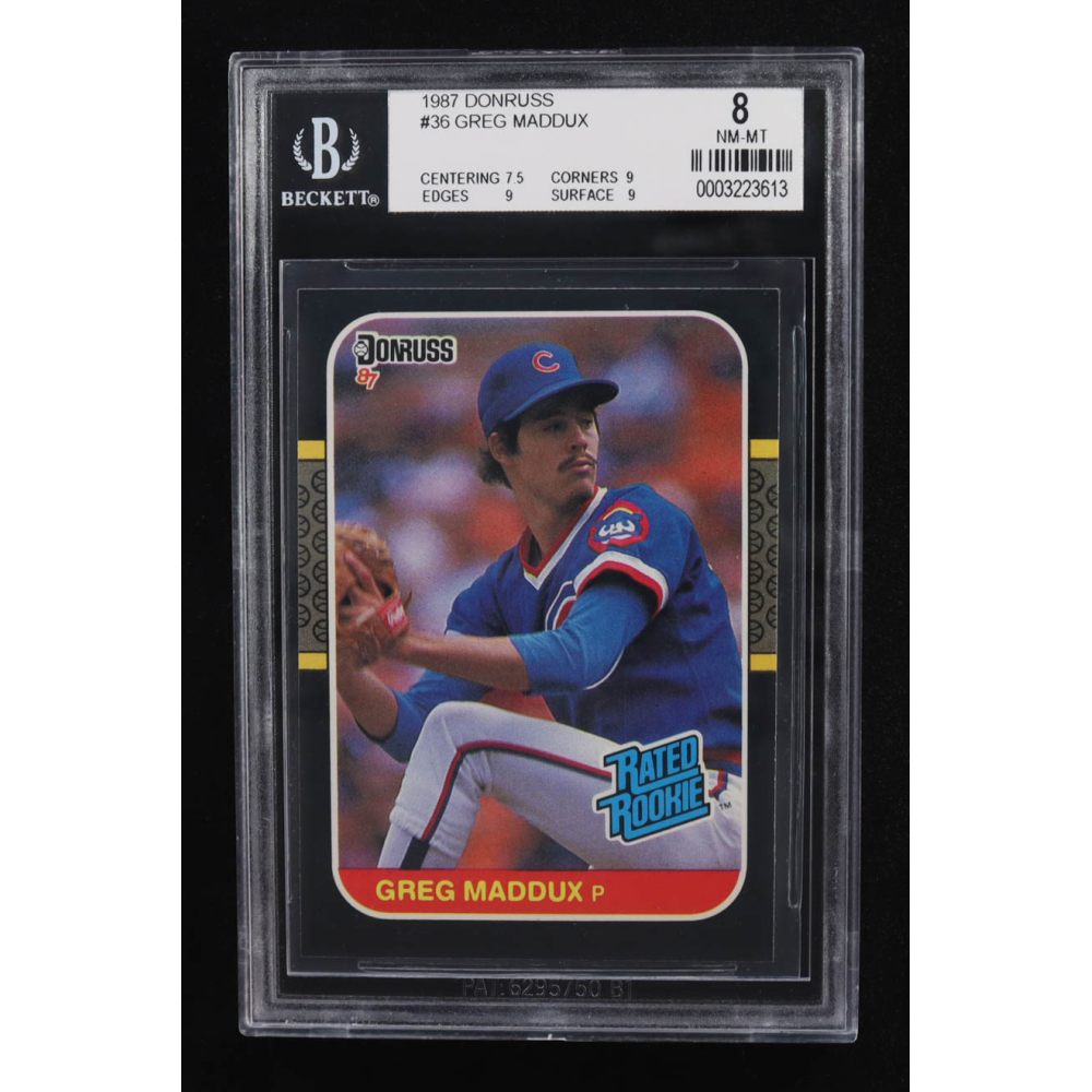 Greg Maddux 1987 Donruss #36 RC (BGS 8) at PristineAuction.com