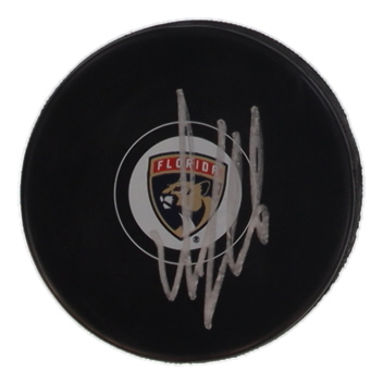 Aleksander Barkov Signed Panthers Logo Hockey Puck (Beckett) at PristineAuction.com Aleksander Barkov Signed Panthers Logo Hockey Puck (Beckett) at PristineAuction.com