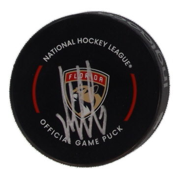 Aleksander Barkov Signed Panthers Logo Hockey Puck (Beckett) at PristineAuction.com Aleksander Barkov Signed Panthers Logo Hockey Puck (Beckett) at PristineAuction.com