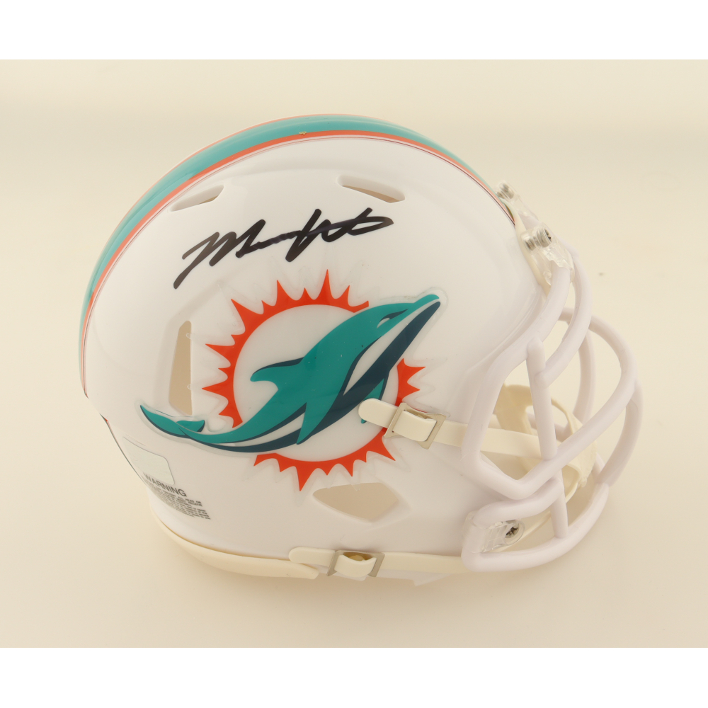 Malik Washington Signed Dolphins Speed Mini Helmet (PBA) at PristineAuction.com