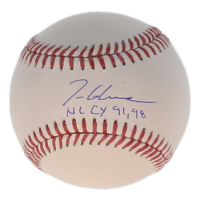 Tom Glavine Signed OML Baseball Inscribed "NL CY 91, 98" (JSA) at PristineAuction.com