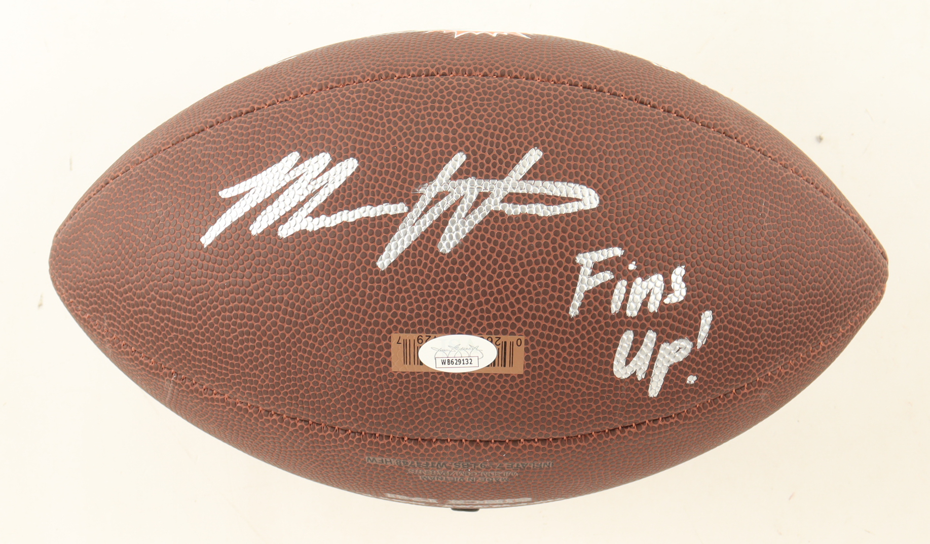 Malik Washington Signed Dolphins Logo Football Inscribed "Fins Up!" (JSA) at PristineAuction.com Malik Washington Signed Dolphins Logo Football Inscribed "Fins Up!" (JSA) at PristineAuction.com