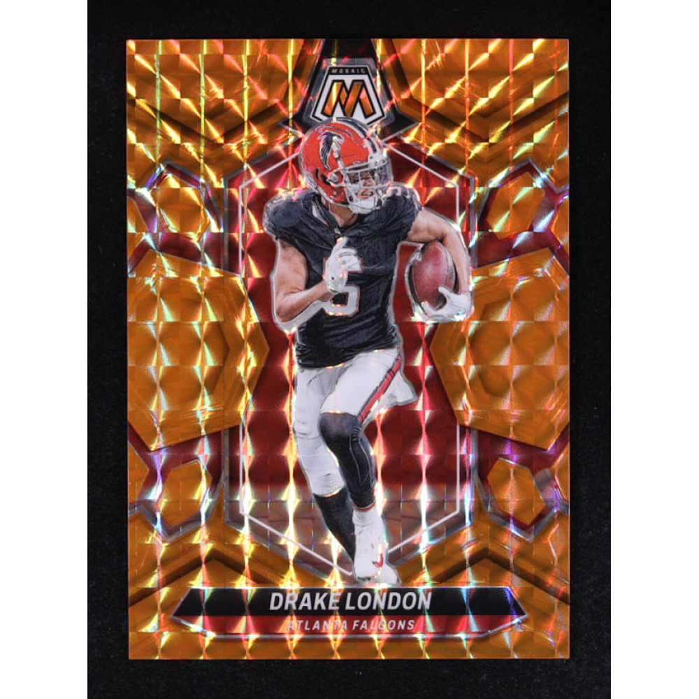 Drake London 2024 Panini Mosaic Mosaic Orange #10 #193/199 at PristineAuction.com