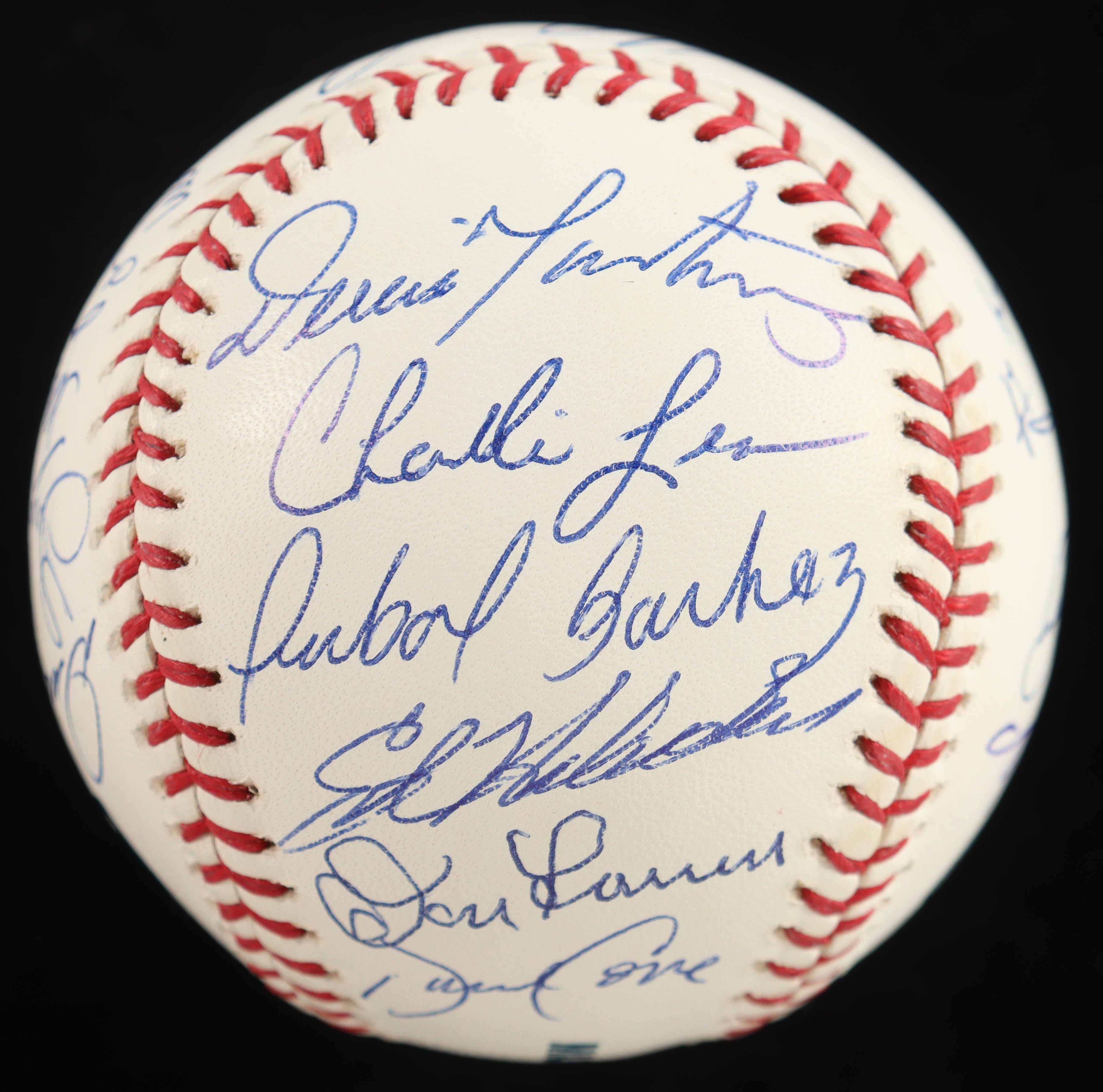 Nolan Ryan, Bob Feller, Jim Palmer, Dave Cone | No Hitter Pitchers OML Baseball Signed By (21) (AIV) at PristineAuction.com Nolan Ryan, Bob Feller, Jim Palmer, Dave Cone | No Hitter Pitchers OML Baseball Signed By (21) (AIV) at PristineAuction.com