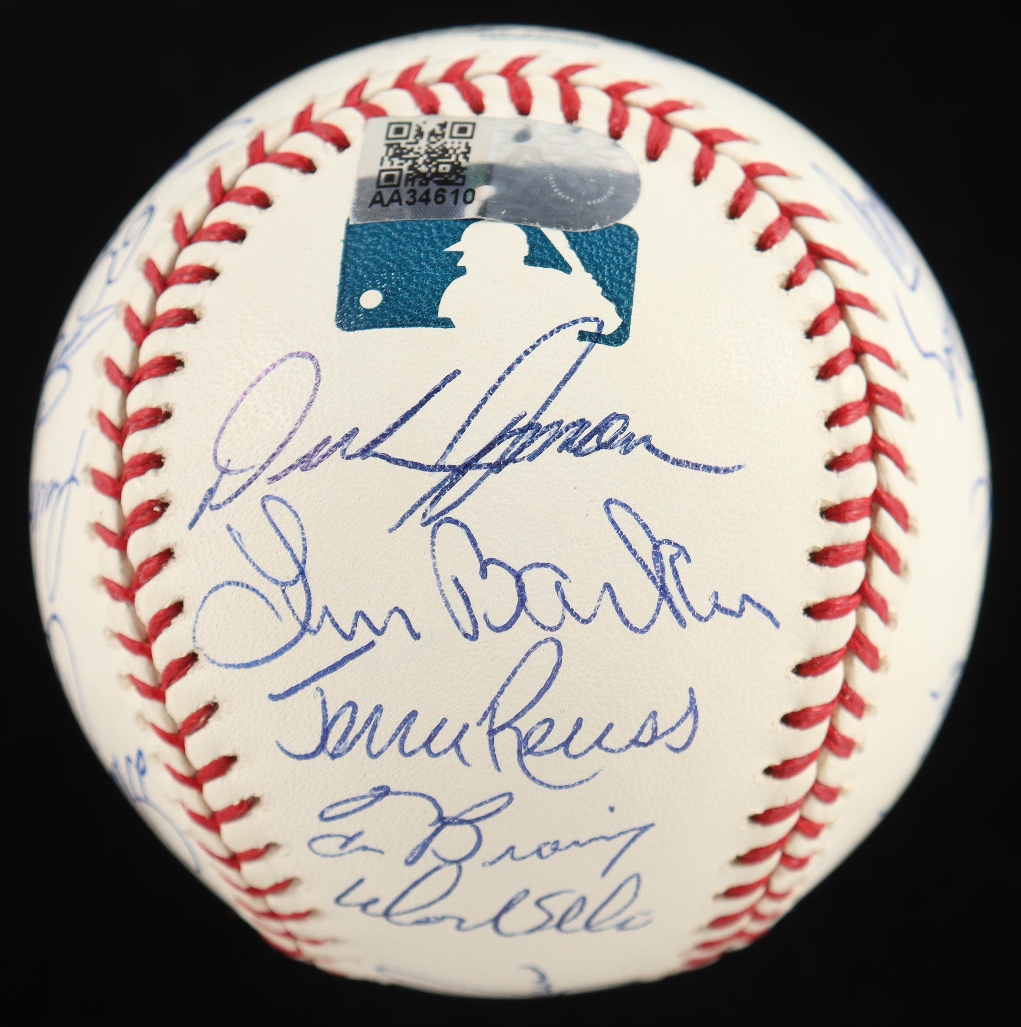 Nolan Ryan, Bob Feller, Jim Palmer, Dave Cone | No Hitter Pitchers OML Baseball Signed By (21) (AIV) at PristineAuction.com Nolan Ryan, Bob Feller, Jim Palmer, Dave Cone | No Hitter Pitchers OML Baseball Signed By (21) (AIV) at PristineAuction.com