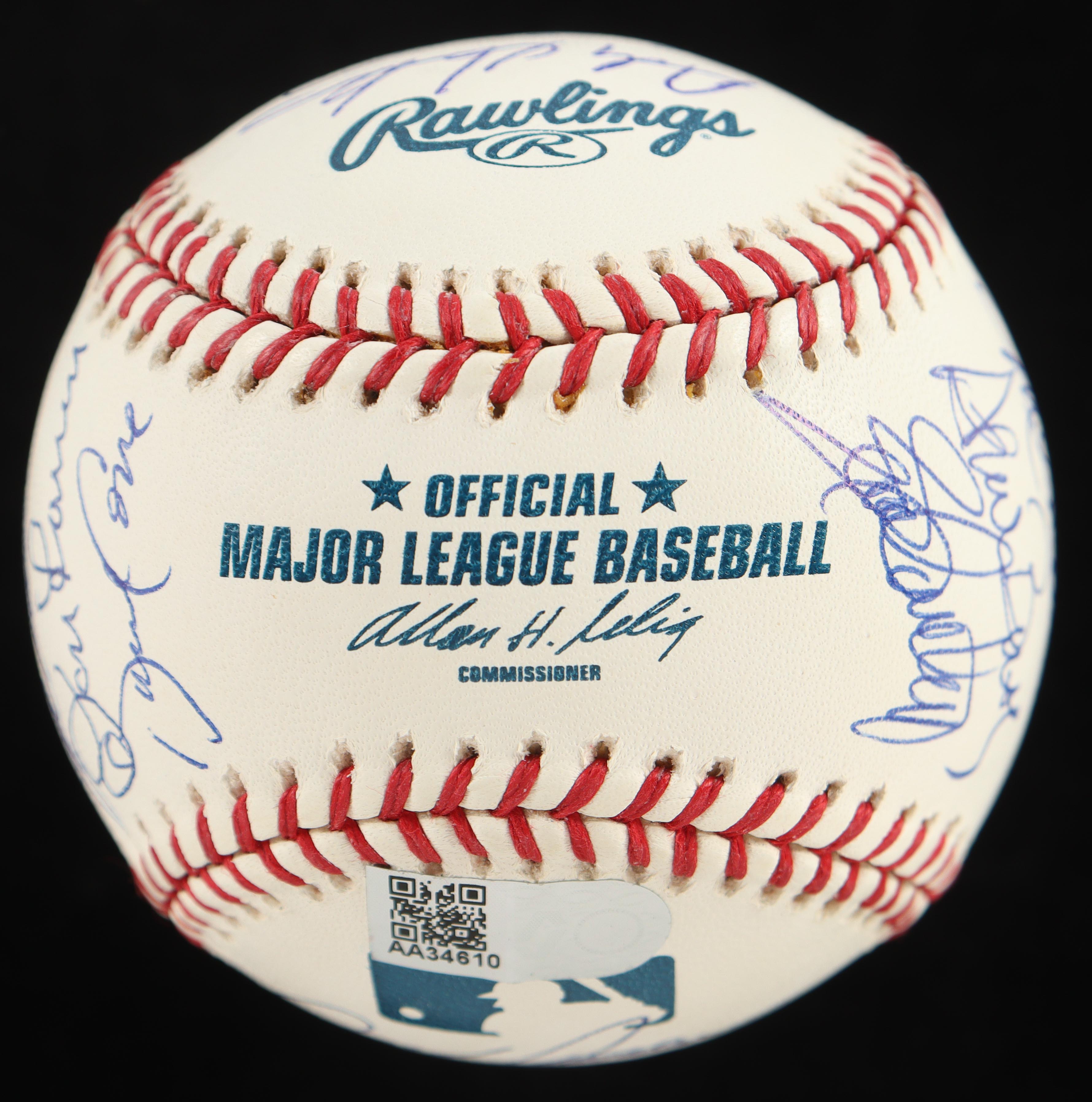 Nolan Ryan, Bob Feller, Jim Palmer, Dave Cone | No Hitter Pitchers OML Baseball Signed By (21) (AIV) at PristineAuction.com Nolan Ryan, Bob Feller, Jim Palmer, Dave Cone | No Hitter Pitchers OML Baseball Signed By (21) (AIV) at PristineAuction.com