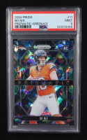 Bo Nix 2024 Panini Prizm Prizmatic Prizms Green Ice #11 RC (PSA 9) at PristineAuction.com