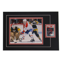 Bobby Smith Signed 12x17 Custom Matted Sports Card Display with Photo (JSA) at PristineAuction.com