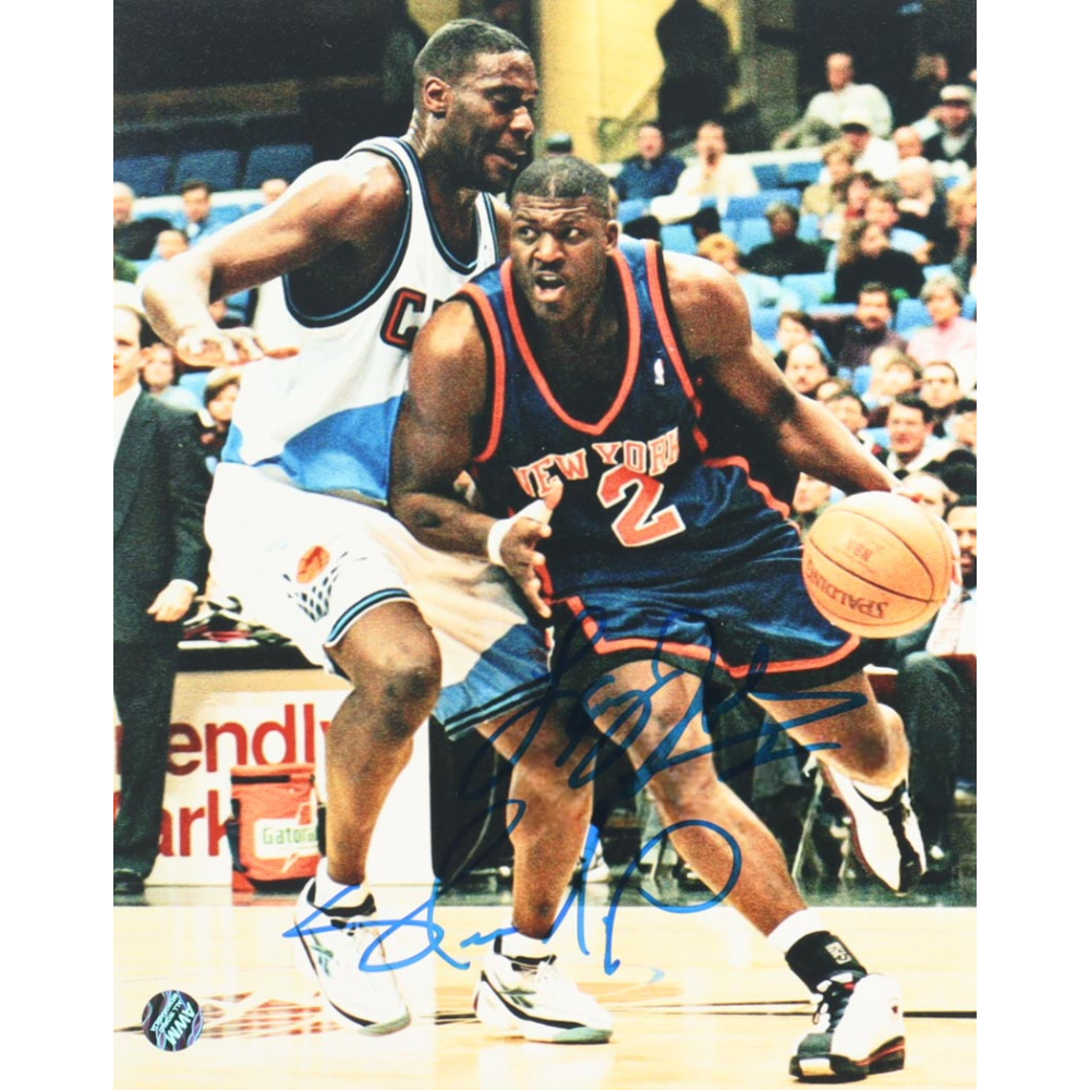 Shawn Kemp & Larry Johnson Signed 8x10 Photo (AWM) at PristineAuction.com