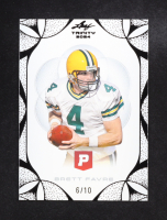 Brett Favre 2024 Leaf Trinity Pristine Auction Base Black #12 #6/10 at PristineAuction.com