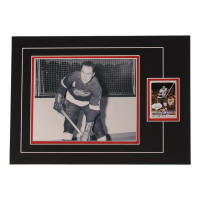 Red Kelly Signed 12x17 Custom Matted Sports Card Display with Photo (JSA) at PristineAuction.com