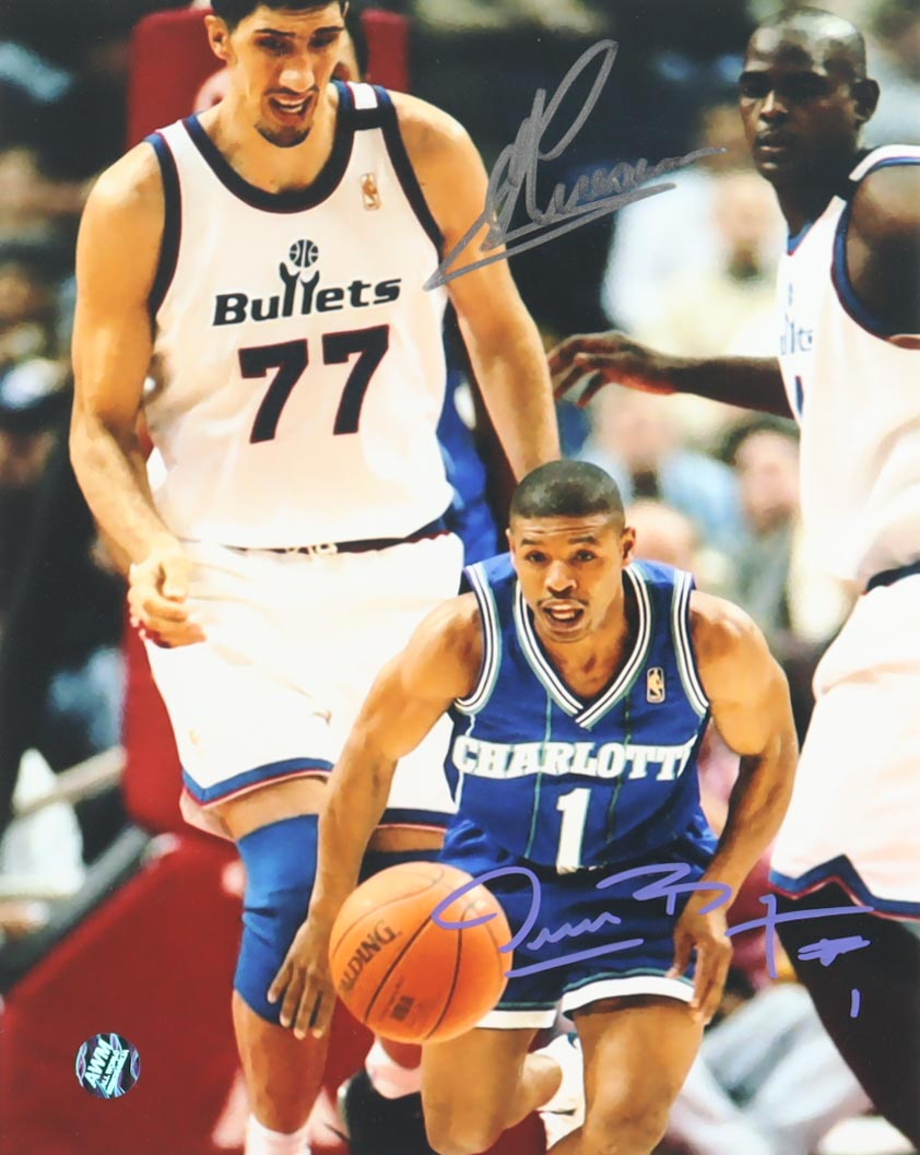 Muggsy Bogues & Gheorghe Muresan Signed 8x10 Photo (AWM) at PristineAuction.com Muggsy Bogues & Gheorghe Muresan Signed 8x10 Photo (AWM) at PristineAuction.com