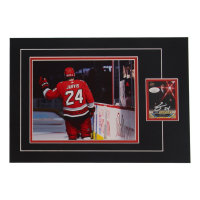 Seth Jarvis Signed 12x17 Custom Matted Sports Card Display with Photo (JSA) at PristineAuction.com