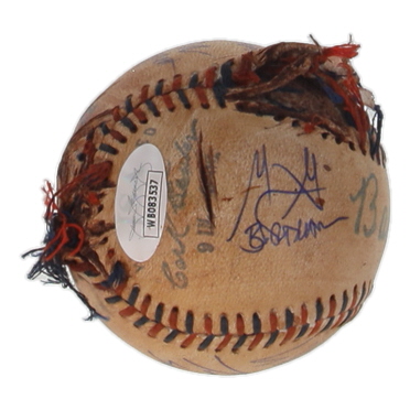 "The Sandlot" Replica Baseball Cast-Signed & Inscribed By (7) with Tom Guiry, Chauncey Leopardi, Marty York, Shane Obedzinski (JSA) at PristineAuction.com "The Sandlot" Replica Baseball Cast-Signed & Inscribed By (7) with Tom Guiry, Chauncey Leopardi, Marty York, Shane Obedzinski (JSA) at PristineAuction.com
