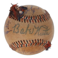 "The Sandlot" Replica Baseball Cast-Signed & Inscribed By (7) with Tom Guiry, Chauncey Leopardi, Marty York, Shane Obedzinski (JSA) at PristineAuction.com