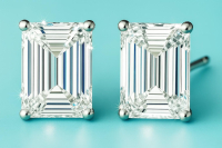 New 1.28 CTW Lab Grown Pair of Diamond Earrings D, VS1 |  Estimated Retail Value: $2,700 (UGL & IGI) at PristineAuction.com