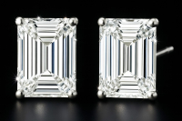 New 3.71 CTW Lab Grown Pair of Diamond Earrings E-F, VS2 | Estimated Retail Value: $6,400 (UGL & IGI) at PristineAuction.com