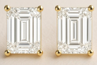 New 5.10 CTW 14kt Yellow Gold Lab Grown Pair of Diamond Earrings D, VS2 | Estimated Retail Value: $9,200 (UGL & IGI) at PristineAuction.com