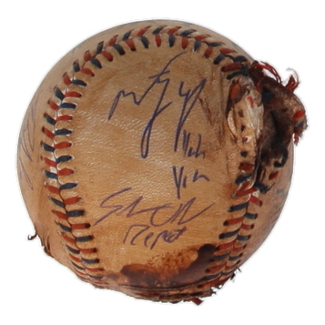 "The Sandlot" Replica Baseball Cast-Signed & Inscribed By (7) with Tom Guiry, Chauncey Leopardi, Marty York, Shane Obedzinski (JSA) at PristineAuction.com "The Sandlot" Replica Baseball Cast-Signed & Inscribed By (7) with Tom Guiry, Chauncey Leopardi, Marty York, Shane Obedzinski (JSA) at PristineAuction.com