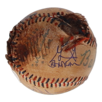 "The Sandlot" Replica Baseball Cast-Signed & Inscribed By (7) with Tom Guiry, Chauncey Leopardi, Marty York, Shane Obedzinski (JSA) at PristineAuction.com "The Sandlot" Replica Baseball Cast-Signed & Inscribed By (7) with Tom Guiry, Chauncey Leopardi, Marty York, Shane Obedzinski (JSA) at PristineAuction.com