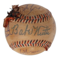 "The Sandlot" Replica Baseball Cast-Signed & Inscribed By (7) with Tom Guiry, Chauncey Leopardi, Marty York, Shane Obedzinski (JSA) at PristineAuction.com
