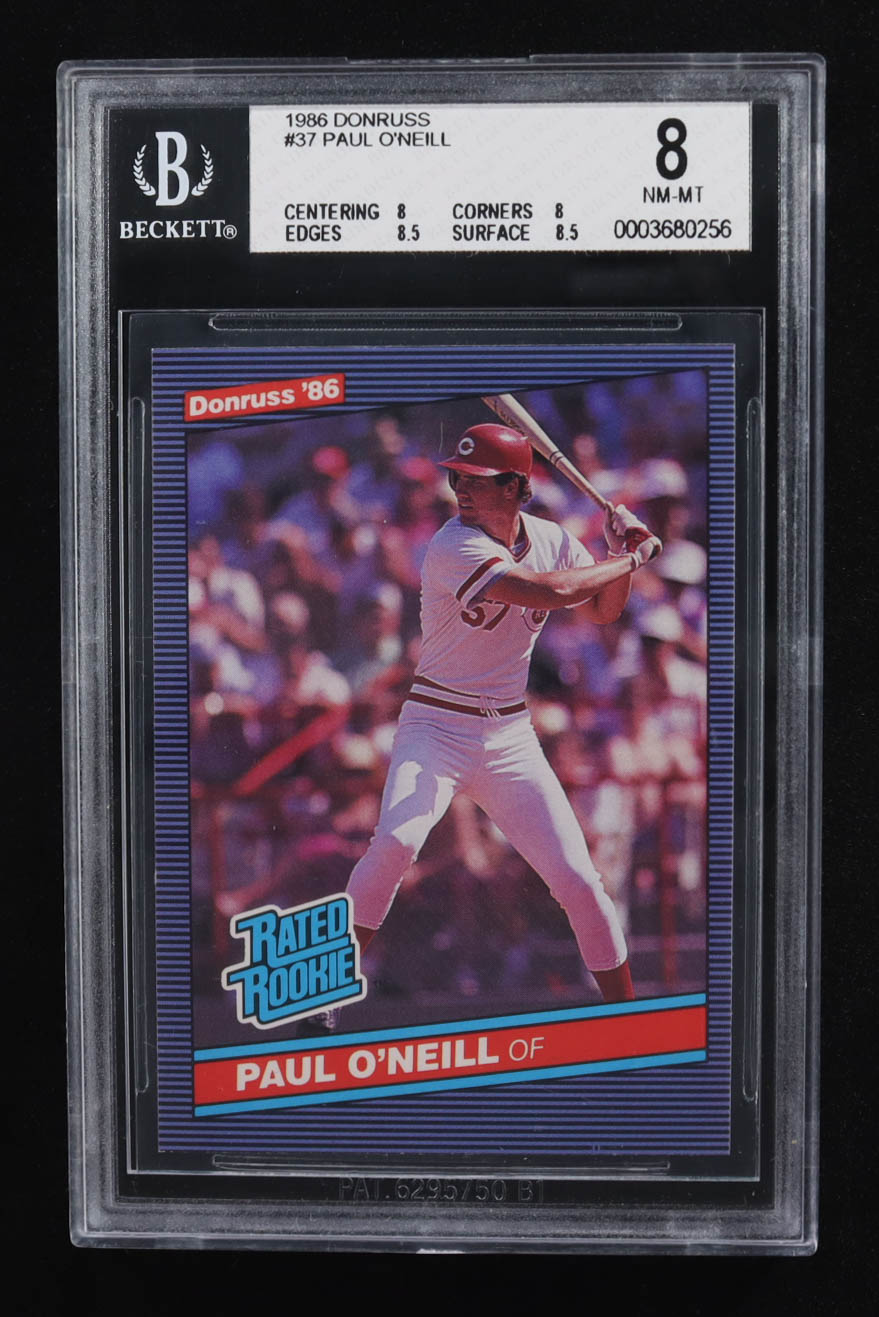 Paul O'Neill 1986 Donruss #37 RC (BGS 8) at PristineAuction.com Paul O'Neill 1986 Donruss #37 RC (BGS 8) at PristineAuction.com