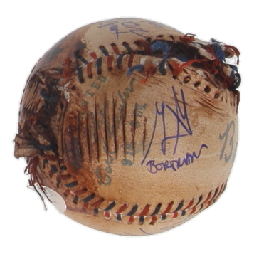 "The Sandlot" Replica Baseball Cast-Signed & Inscribed By (7) with Tom Guiry, Chauncey Leopardi, Marty York, Shane Obedzinski (JSA) at PristineAuction.com "The Sandlot" Replica Baseball Cast-Signed & Inscribed By (7) with Tom Guiry, Chauncey Leopardi, Marty York, Shane Obedzinski (JSA) at PristineAuction.com