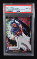 Wyatt Langford 2024 Finest Checkerboard Refractors #141 RC (PSA 10) at PristineAuction.com