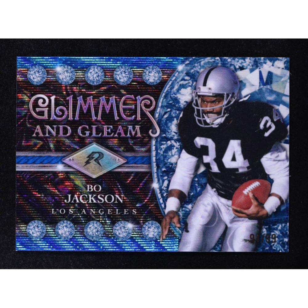 Bo Jackson 2024 Topps Resurgence Glimmer and Gleam Blue Surge #GG11 #91/99 at PristineAuction.com