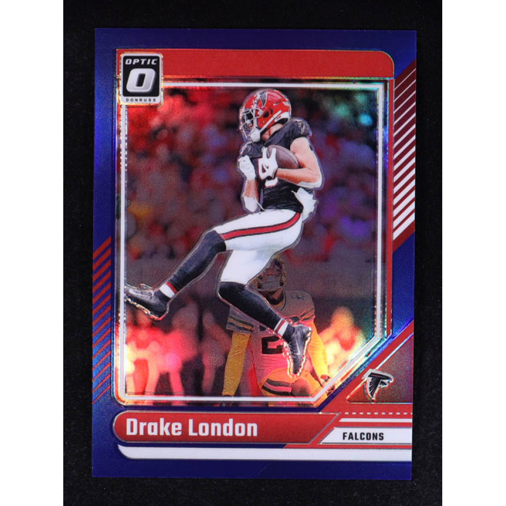 Drake London 2024 Donruss Optic Blue #10 #052/199 at PristineAuction.com
