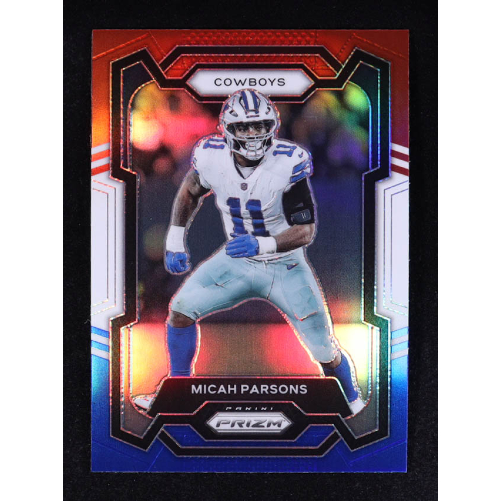 Micah Parsons 2023 Panini Prizm Prizms Red White and Blue #78 at PristineAuction.com