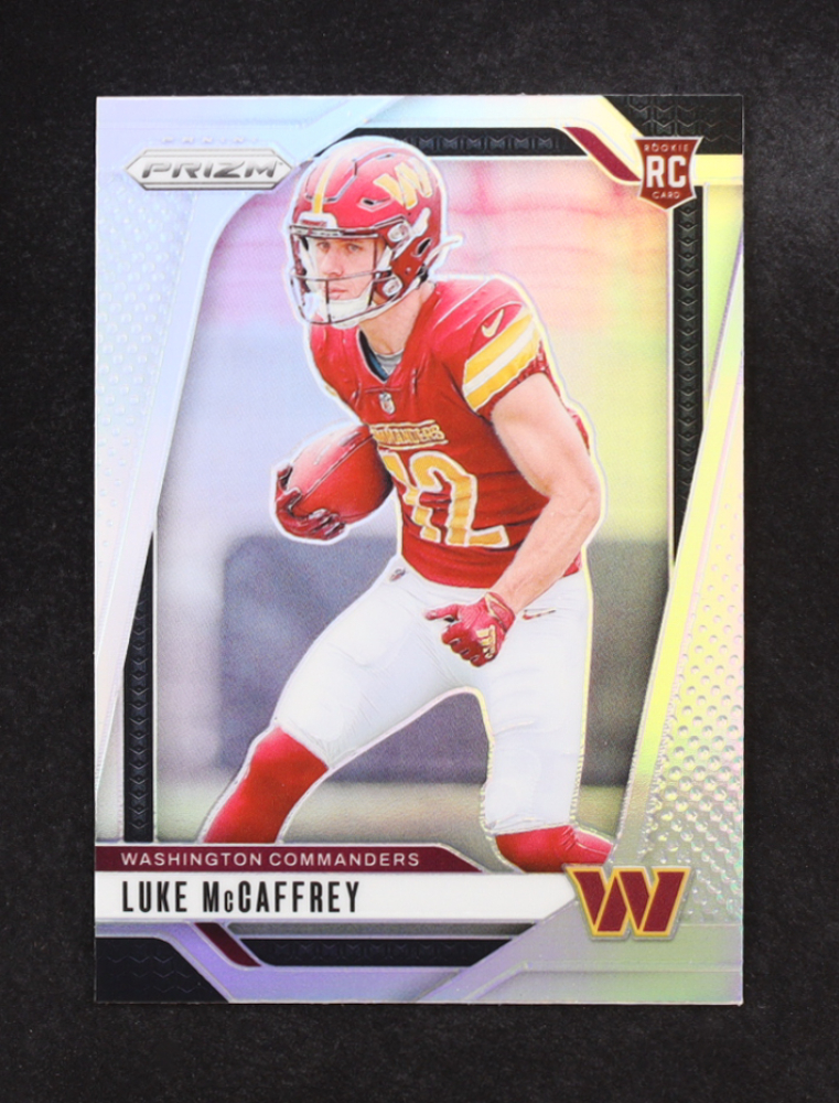 Luke McCaffrey 2024 Panini Prizm Prizms Silver #367 RC