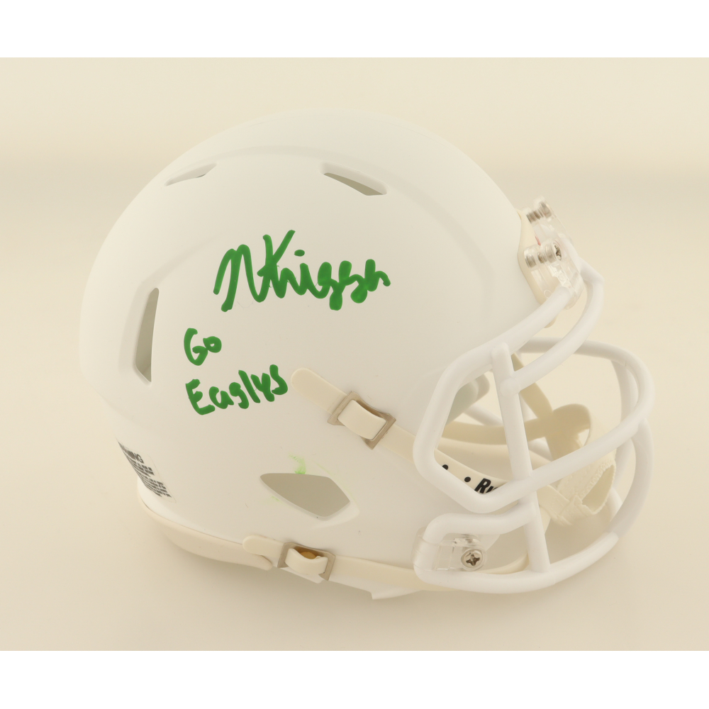 Noah Knigga Signed Eastern Michigan Eagles Speed Mini Helmet Inscribed "Go Eagles" (AWM) at PristineAuction.com