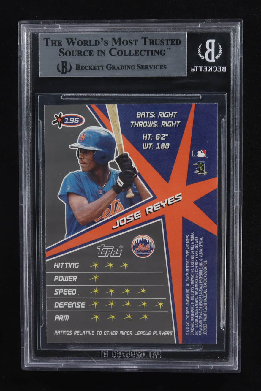 Jose Reyes 2001 Topps Stars #196 RC (BGS 9) at PristineAuction.com Jose Reyes 2001 Topps Stars #196 RC (BGS 9) at PristineAuction.com