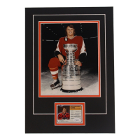 Bill Barber Signed 12x17 Custom Matted Sports Card Display with Photo (JSA) at PristineAuction.com