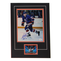 Denis Potvin Signed 12x17 Custom Matted Photo Display with Sports Card (JSA) at PristineAuction.com