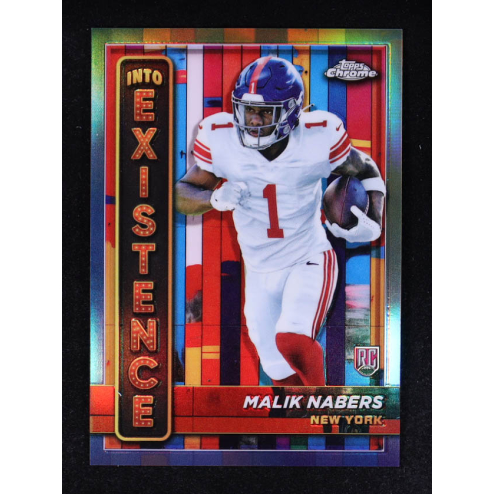 Malik Nabers 2024 Topps Chrome Into Existence #IE6 #RC at PristineAuction.com