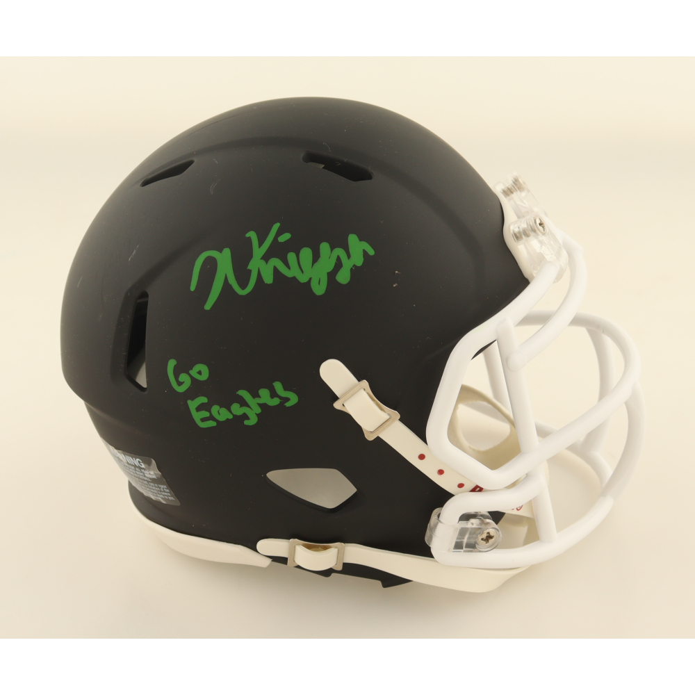 Noah Knigga Signed Eastern Michigan Eagles Speed Mini Helmet Inscribed "Go Eagles" (AWM) at PristineAuction.com