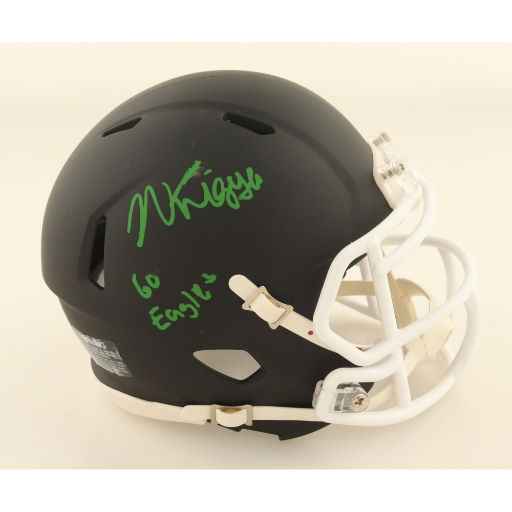 Noah Knigga Signed Eastern Michigan Eagles Speed Mini Helmet Inscribed "Go Eagles" (AWM) at PristineAuction.com
