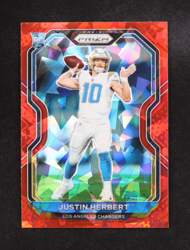 Justin Herbert 2020 Panini Prizm Prizms Red Ice #325 RC