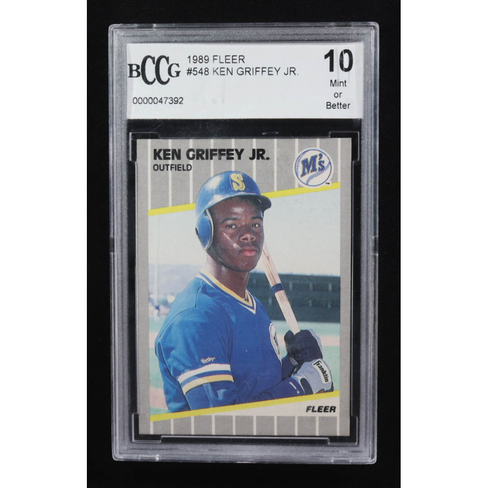 Ken Griffey Jr. 1989 Fleer #548 RC (BCCG 10) at PristineAuction.com