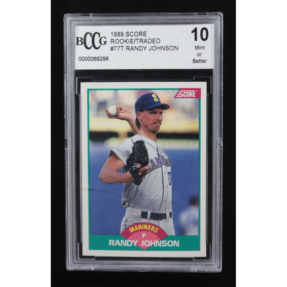 Randy Johnson 1989 Score Rookie/Traded #77T RC (BCCG 10) at PristineAuction.com