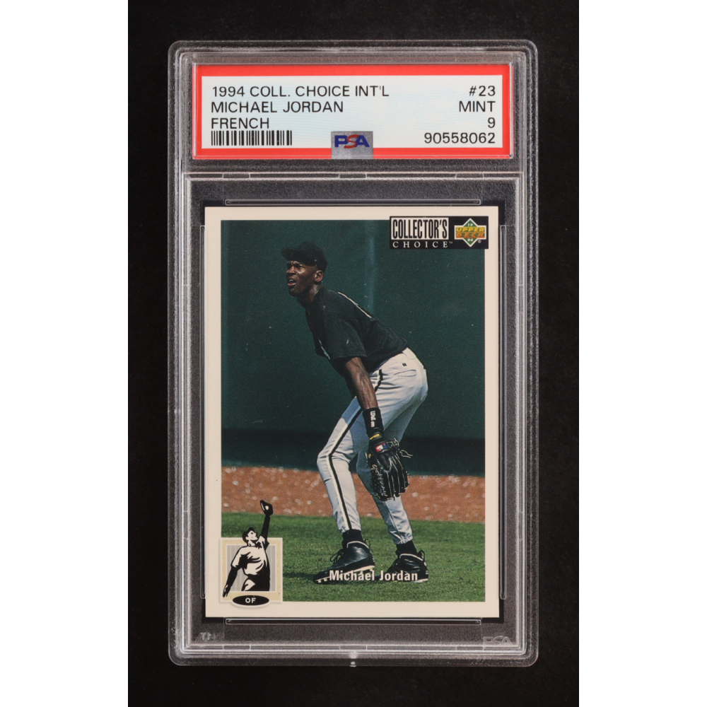 Michael Jordan 1994-95 Collector's Choice International French BB #23 (PSA 9) at PristineAuction.com