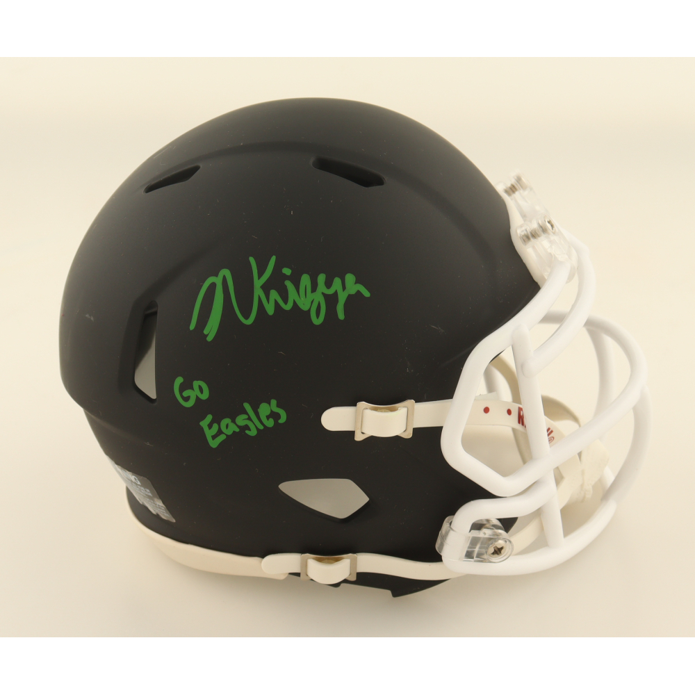 Noah Knigga Signed Eastern Michigan Eagles Speed Mini Helmet Inscribed "Go Eagles" (AWM) at PristineAuction.com