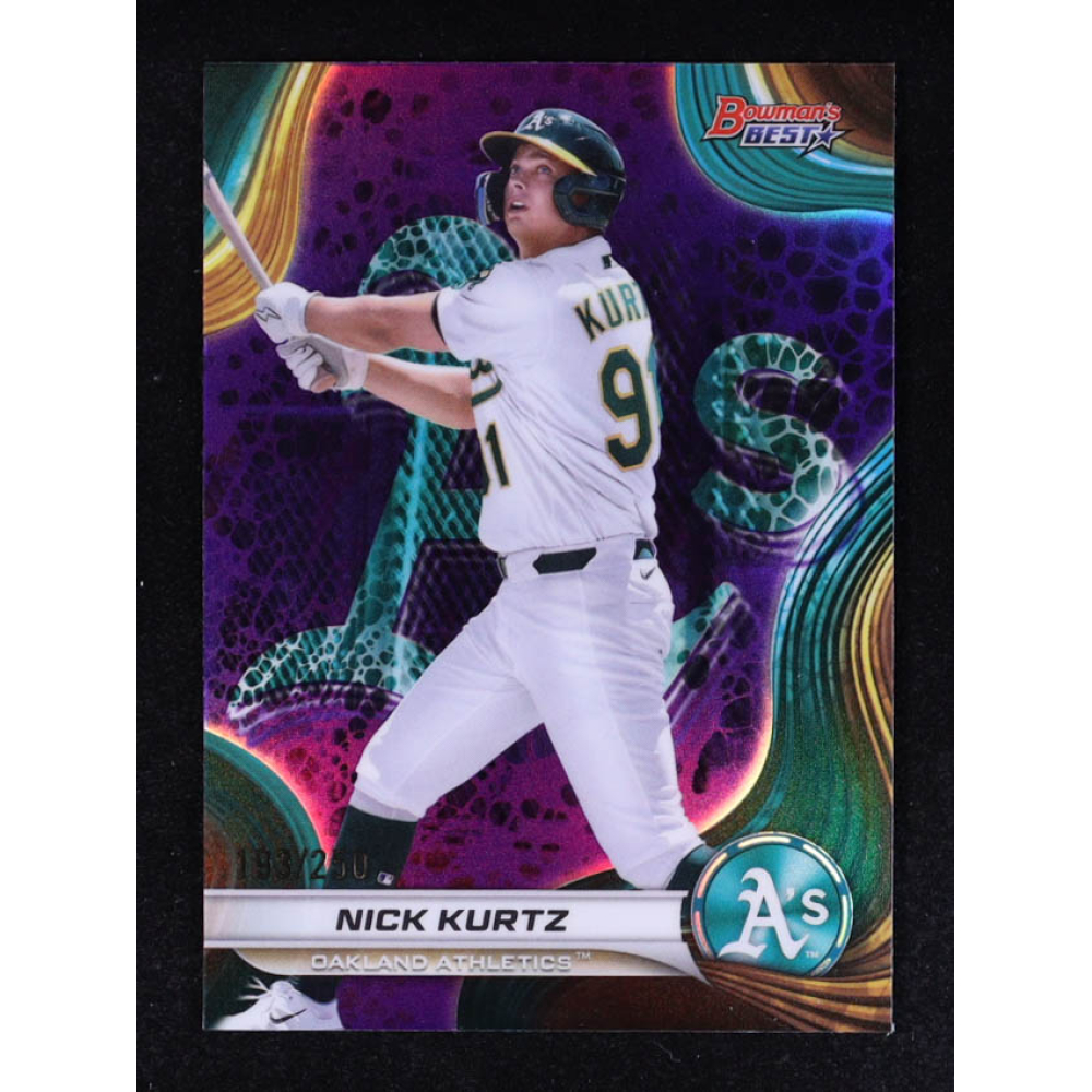 Nick Kurtz 2024 Bowman's Best Top Prospects Purple Refractors #TP14 #193/250 RC at PristineAuction.com