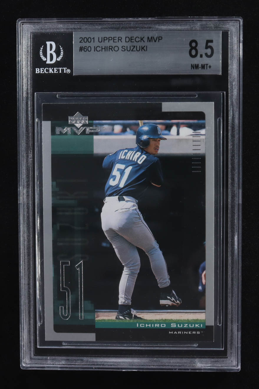 Ichiro Suzuki 2001 Upper Deck MVP #60 RC (BGS 8.5) at PristineAuction.com Ichiro Suzuki 2001 Upper Deck MVP #60 RC (BGS 8.5) at PristineAuction.com